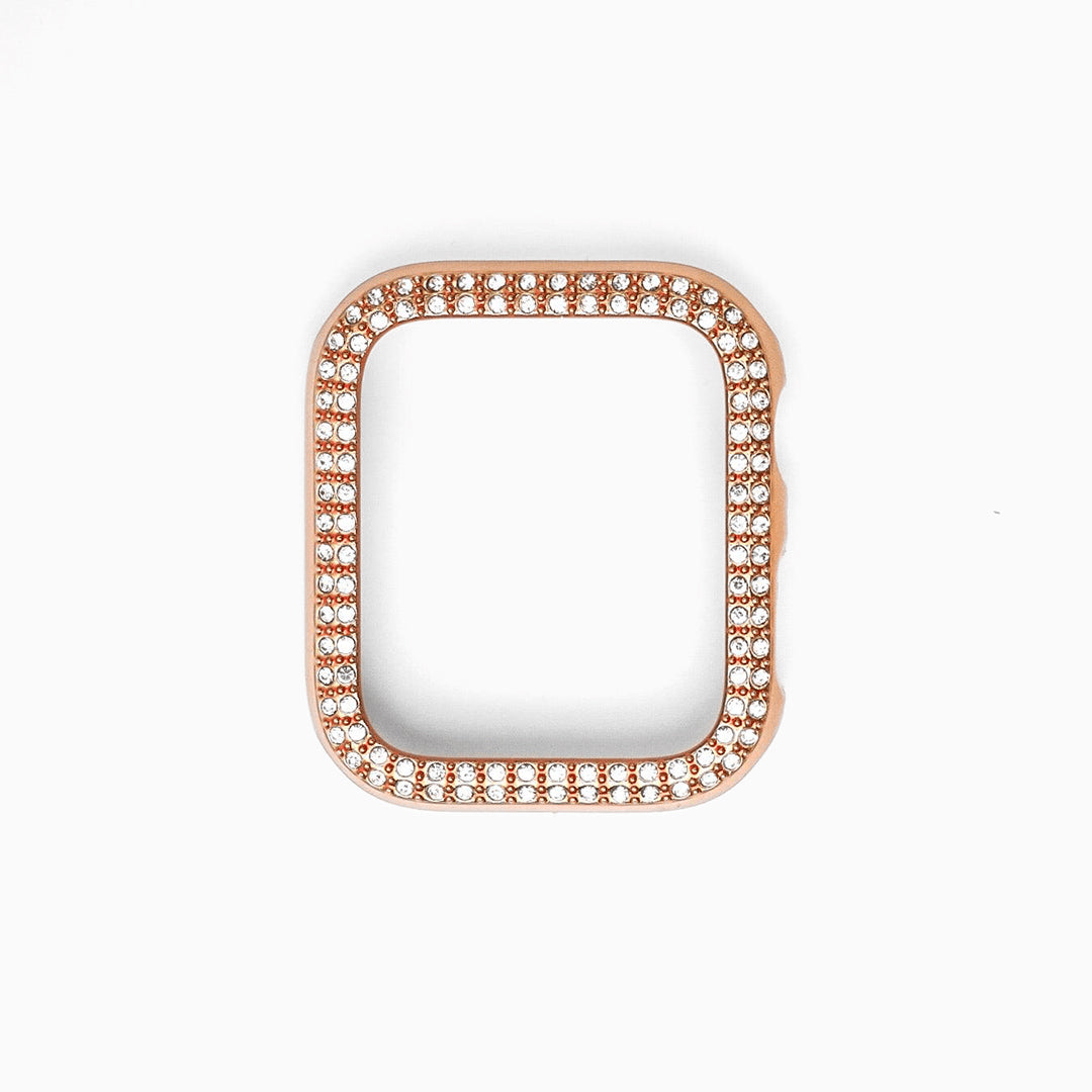 Rose Gold Double Halo Crystal Bumper Case