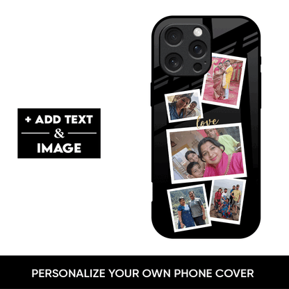 Polaroid Collage Custom Glass Case