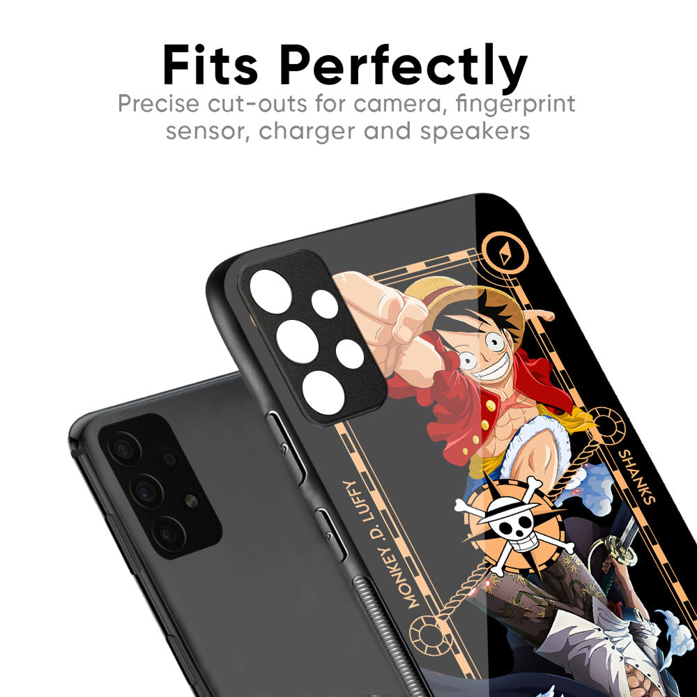 Shanks & Luffy Glass Case for Motorola Edge 50 Neo 5G