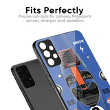 Car Adiction Glass Case for Vivo Y15s