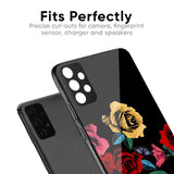 Floral Decorative Glass Case For iQOO Z7 Pro 5G