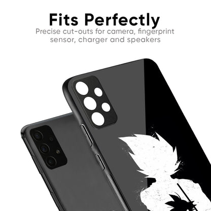 Monochrome Goku Glass Case for Samsung Galaxy M35 5G