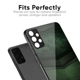 Green Leather Glass Case for Realme GT 6 5G