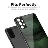 Green Leather Glass Case for OnePlus 12R 5G