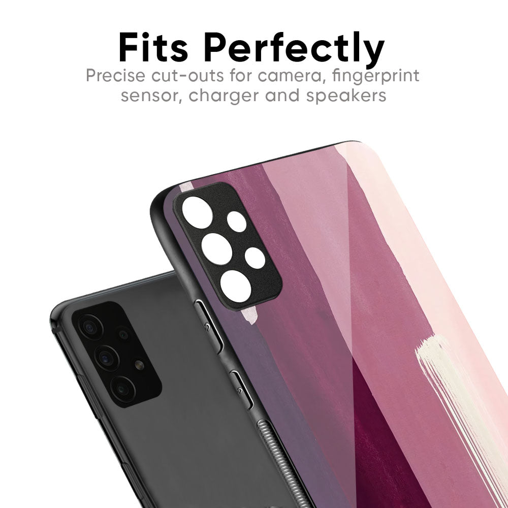 Brush Stroke Art Glass Case for Redmi K50i 5G