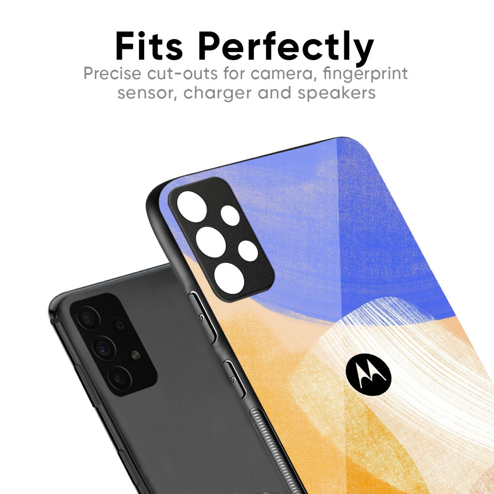 Creative Canvas Glass Case for Motorola G35 5G