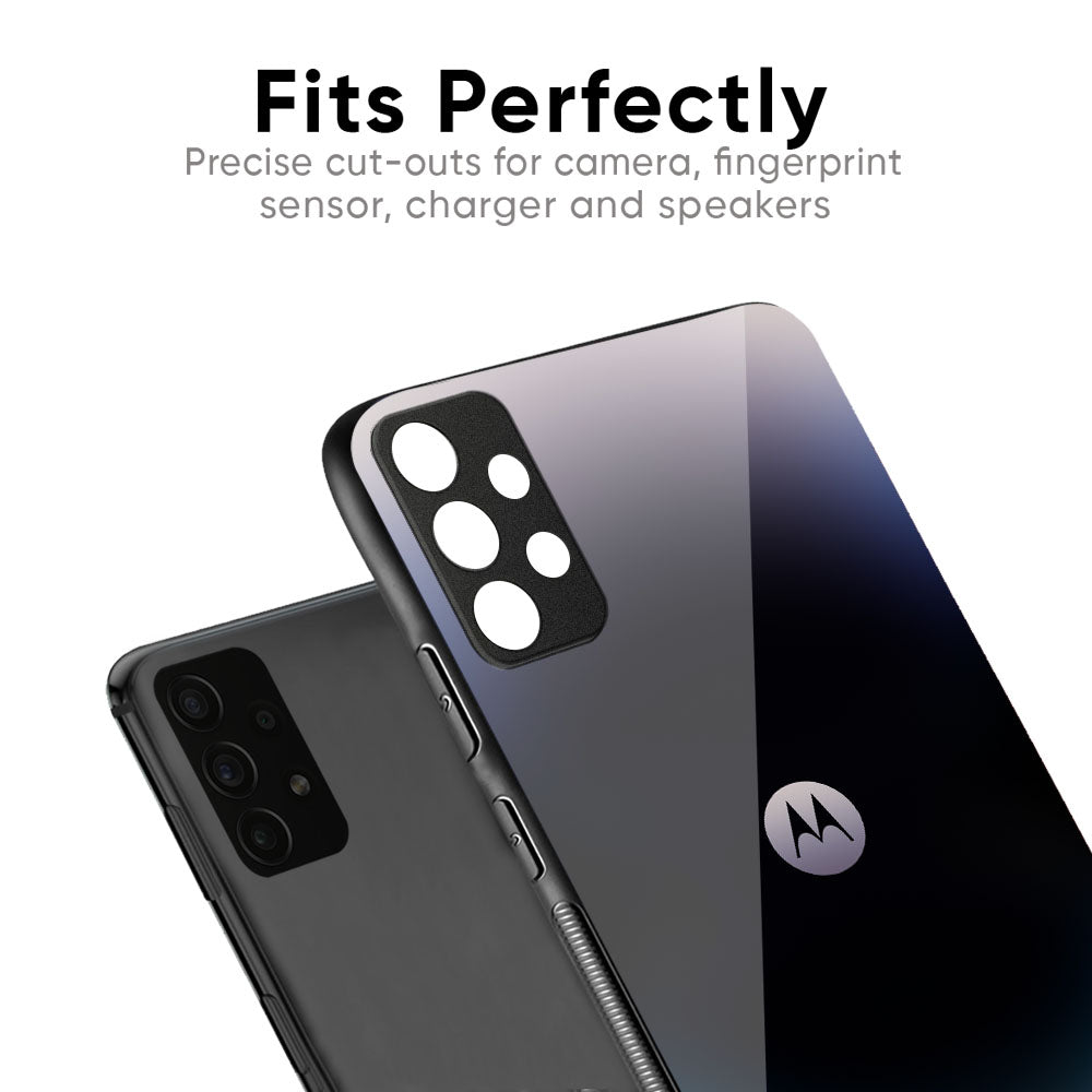 Black Obsidian Glass Case for Motorola G35 5G