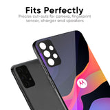 Colorful Fluid Glass Case for Motorola G45 5G