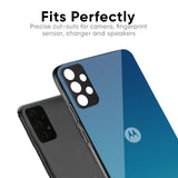 Celestial Blue Glass Case For Motorola Edge 50 Fusion 5G