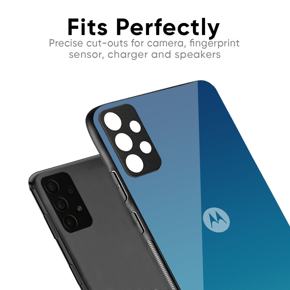 Celestial Blue Glass Case For Motorola Edge 50 Pro 5G