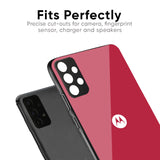 Solo Maroon Glass case for Motorola Edge 50 Fusion 5G