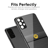 Grey Metallic Glass Case For Motorola G45 5G