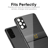 Grey Metallic Glass Case For OnePlus 12R 5G