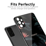 Tropical Art Flower Glass Case for Oppo A18