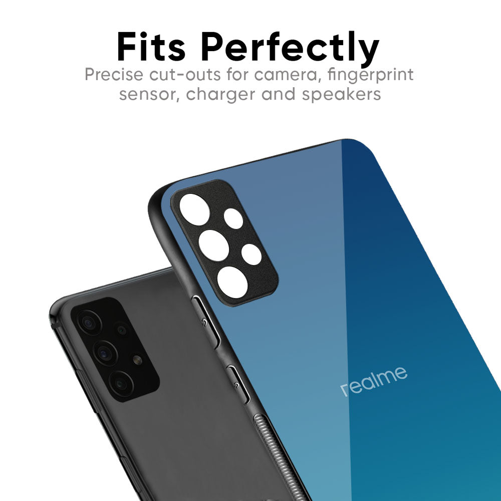 Celestial Blue Glass Case For Realme 12 Pro 5G