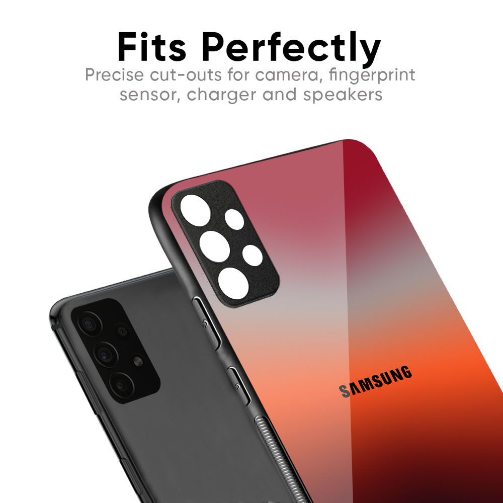 Red Coral Glass Case for Samsung Galaxy M35 5G