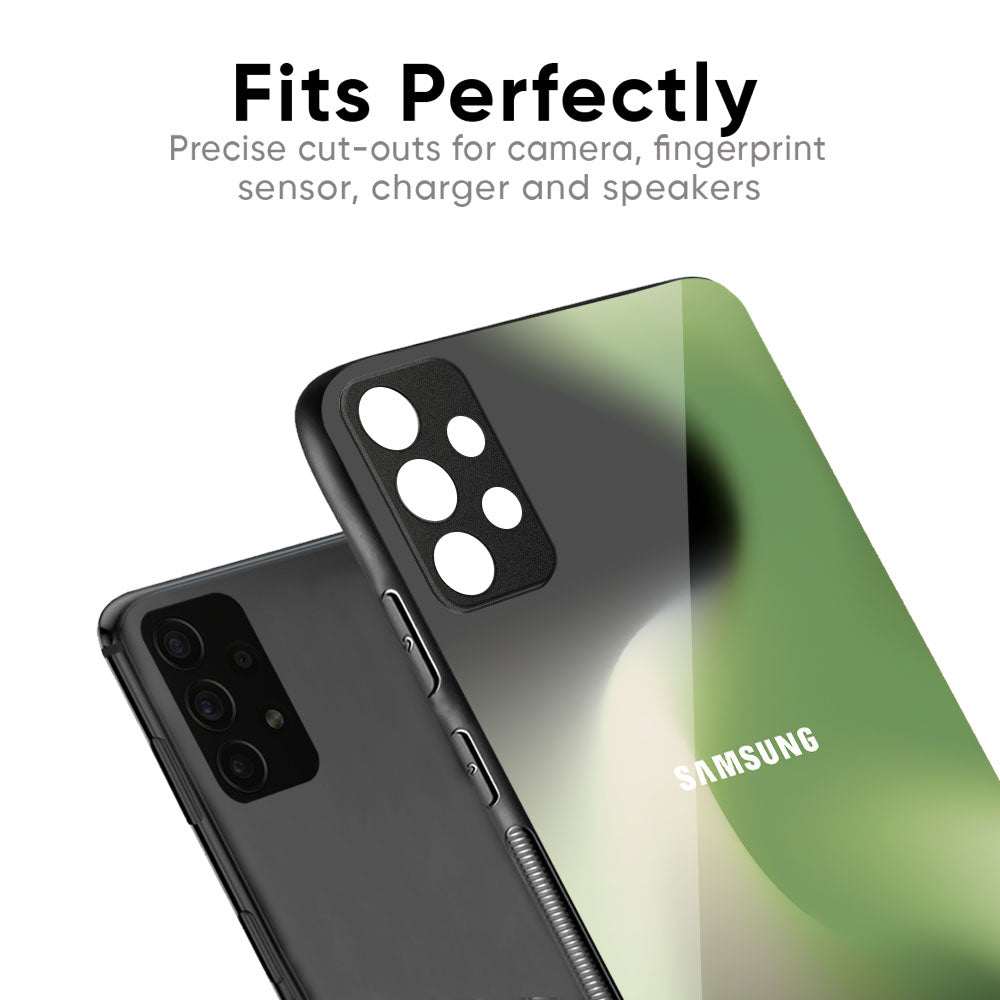 Green Tornado Glass Case for Samsung Galaxy M35 5G