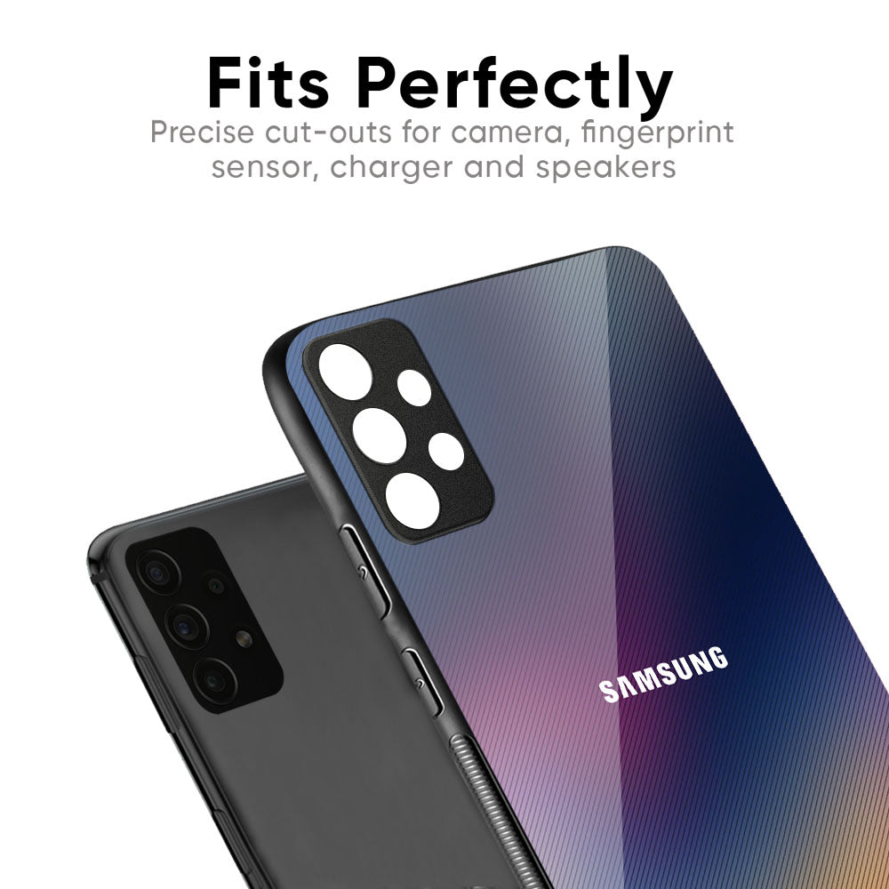 Strippy Ocean Glass Case for Samsung Galaxy M35 5G