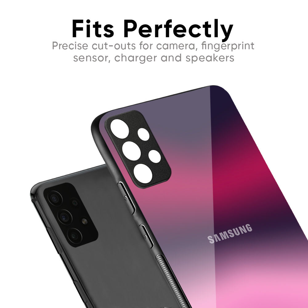 Pink Burn Gradient Glass Case for Samsung Galaxy M35 5G