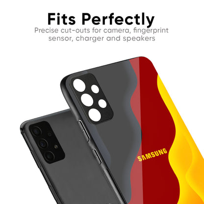 Carnelian Gold Glass Case for Samsung Galaxy M35 5G