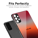 Red Coral Glass Case for Vivo V40 5G