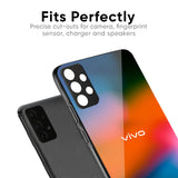 Fiery Orange Glass Case for Vivo V40 5G