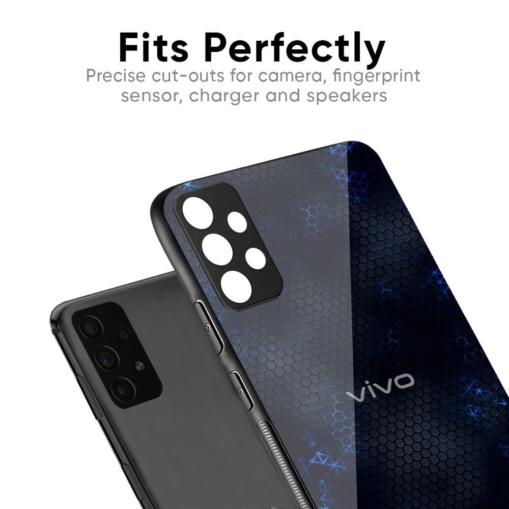 Blue Hues Glass Case for Vivo V40 5G