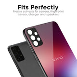 Gaussian Red Glass Case for Vivo V40 5G