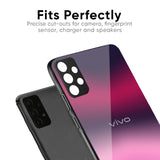 Pink Burn Gradient Glass Case for Vivo V40 5G