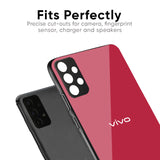 Solo Maroon Glass case for Vivo Y200 5G