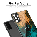 Watercolor Wave Glass Case for Vivo Y200 5G