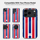 Tricolor Flag Glass Case