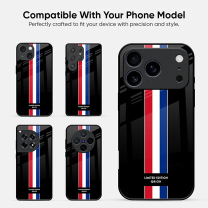 Flag Striped Glass Case