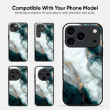 Aqua Green Marble Glass Case