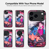 Radha Krishna Art Glass Case