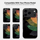 Colorful Leaves Glass Case