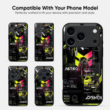 Astro Glitch Glass Case