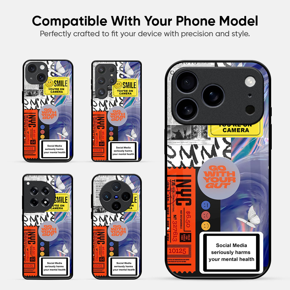 Smile for Camera Glass Case