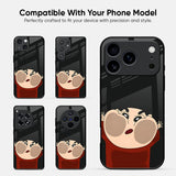 Cartoon In Mirror Glass Case