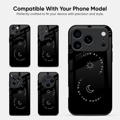 Sun Moon Love Glass Case