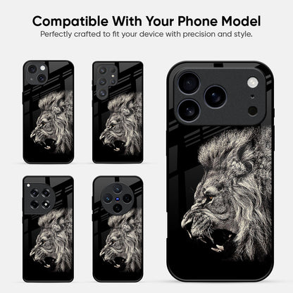 Brave Lion Glass case