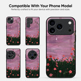 Pink Moonrise Glass Case