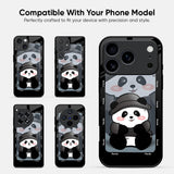 Cutie Panda Glass Case