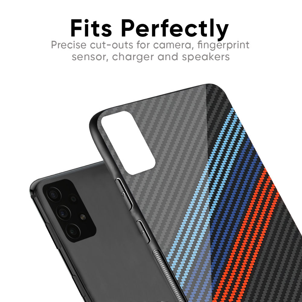 Carbon Inspired Glass Case for Xiaomi Mi A3