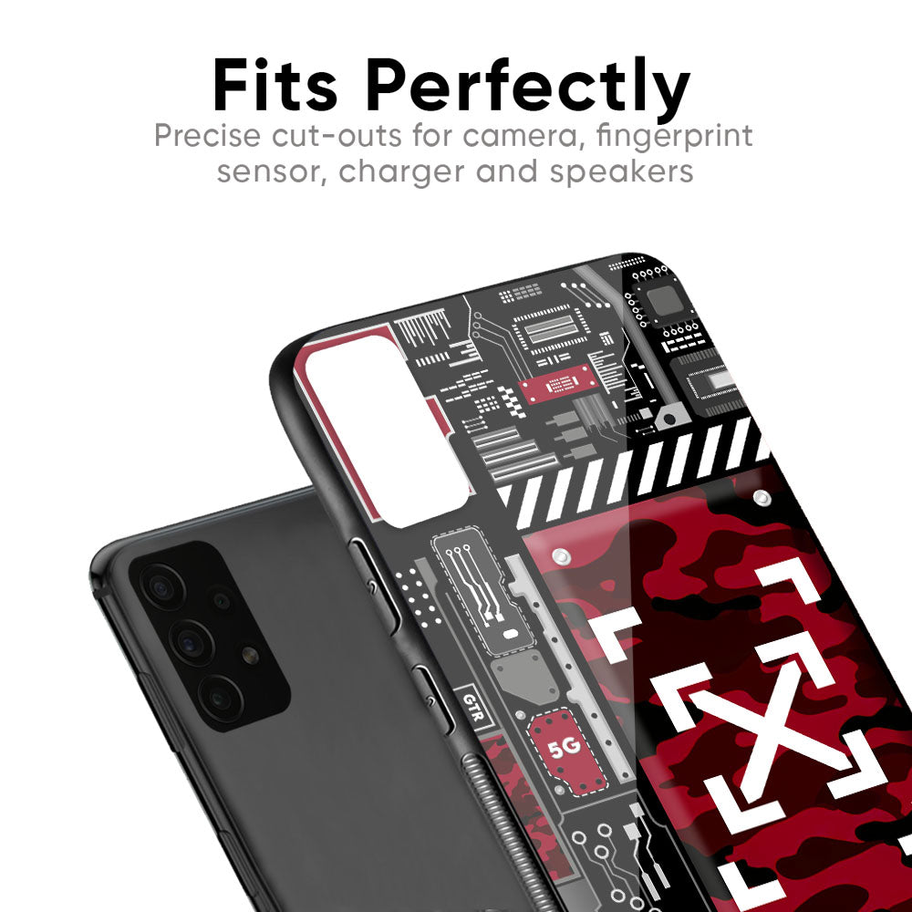 Technology Art Glass Case for Samsung Galaxy F41
