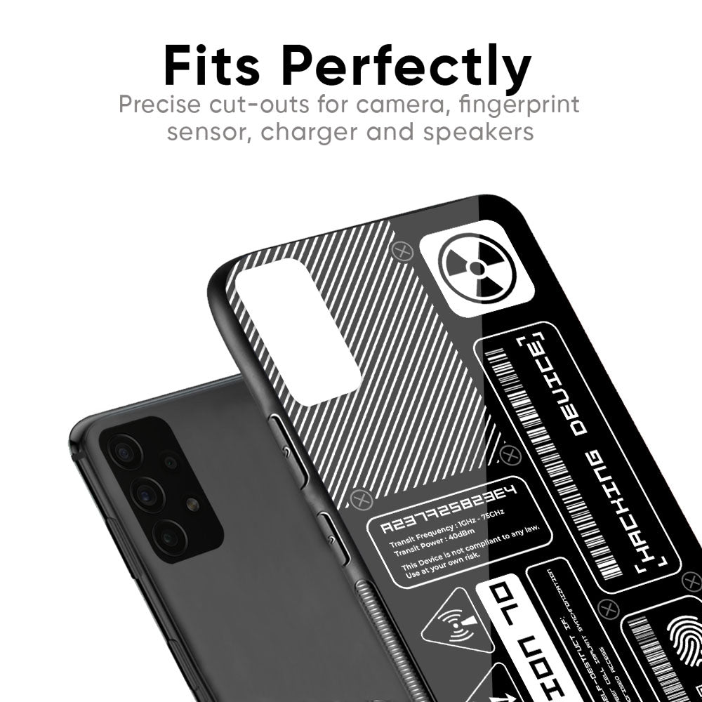 Futuristic Art Glass Case for Samsung Galaxy F41