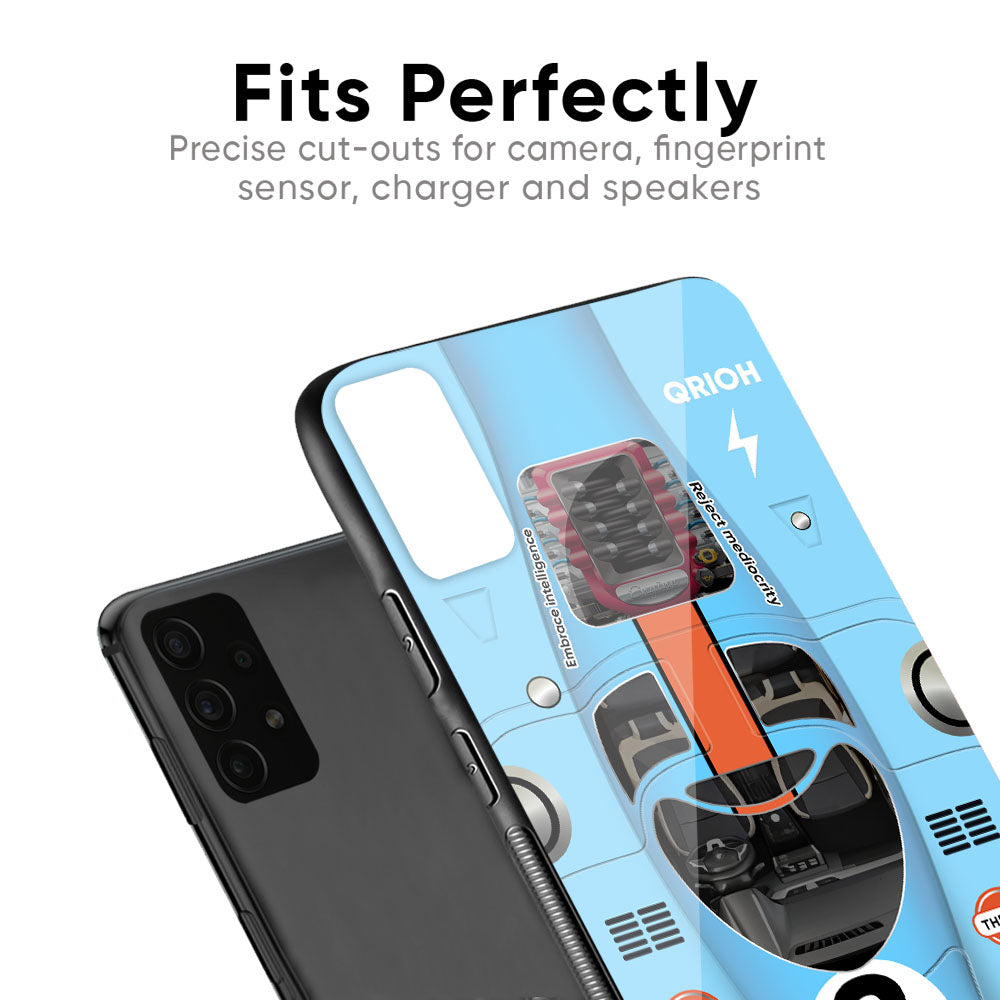 Race Laboratory Glass Case for Samsung Galaxy F41