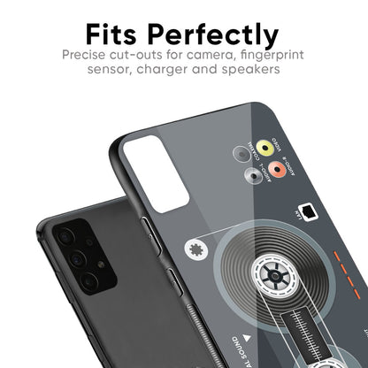 Retro Recorder Glass Case for Samsung Galaxy F41