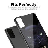 Angry Black Leopard Glass Case for Realme 8 5G