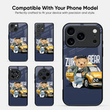 Adventurous Bear Glass Case